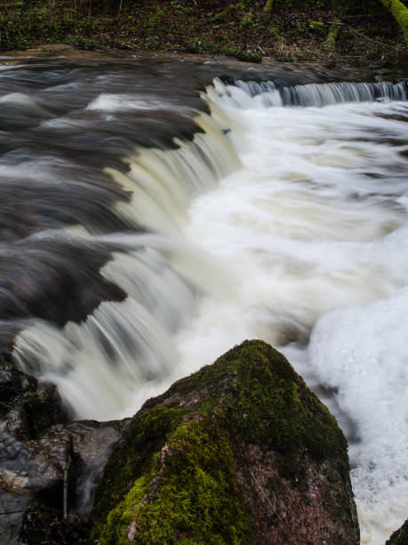 istock The rocky Valgale waterfall, photographed with a long exposure 1307701931