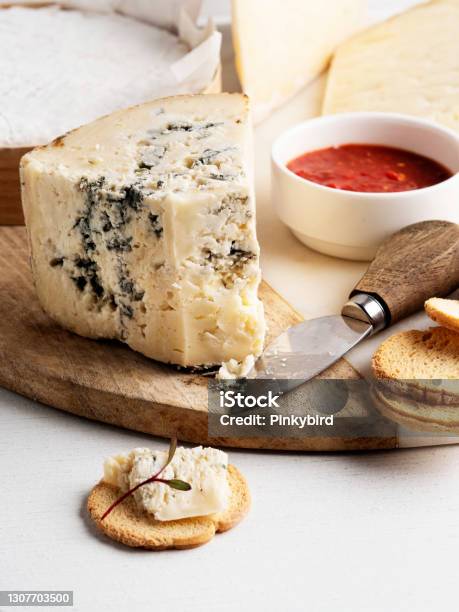 Blue Cheese Roquefort Cheese Artisan Cheeses Cheese Stock Photo - Download Image Now