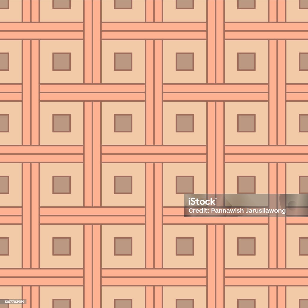 Japan Square Pattern Japanese Square Weave Vector Seamless Pattern Stock Illustration ...