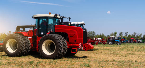 istock Agricultural machinery park 1307707796