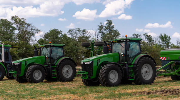 istock Agricultural machinery park 1307707805
