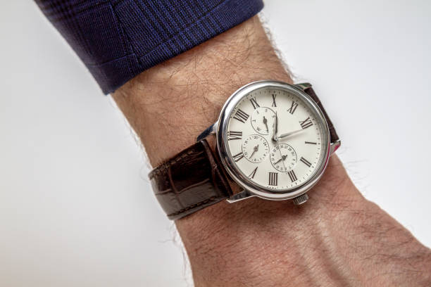 istock Luxury watches with leather strap 1307721712