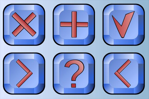 istock A set of icons with symbols 1307721899