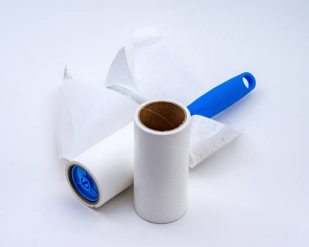 istock Roller cleans clothes, roller for cleaning clothes from wool, pet hair on clothes 1307722036