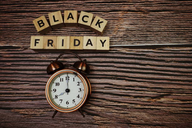 istock Black Friday message alphabet letter on wooden background 1307723388