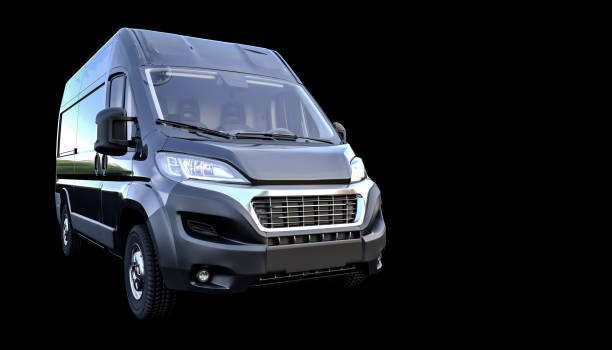 istock 3d render of a van for transportation. 1307725096