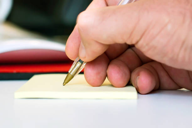 Writing in the note