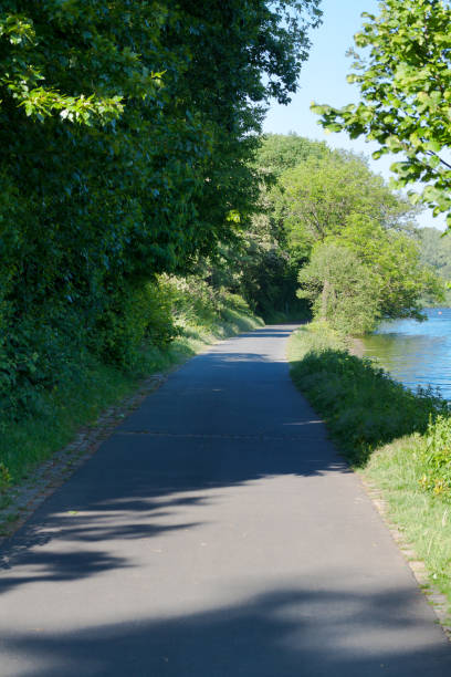 istock Pathway and promenade at river Ruhr in Essen Kettwig 1307726486