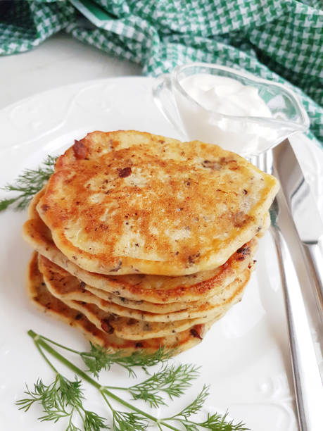 istock Potato cakes with mushroom 1307733318