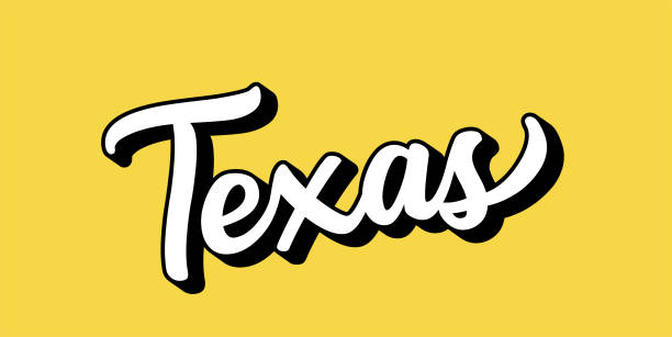 istock Hand sketched TEXAS text. 3D vintage, retro lettering for poster, sticker, flyer, header, card, clothing, wear 1307734832