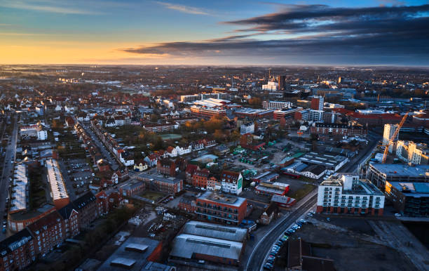 istock Residential district near Odense center 1307736908