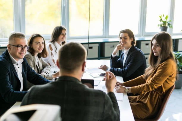 istock Business people meeting communication discussion working in office 1307739731