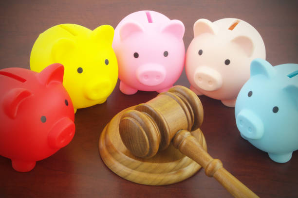 istock Laws and rules for financial funds and saving money concept 1307741000