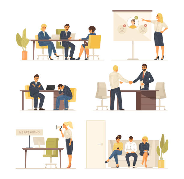 Refusing Work Graphics 190+ Interview Rejection Stock Illustrations, Royalty-Free Vector ...