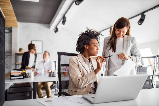 istock Consulting each other about new plans. 1307742673
