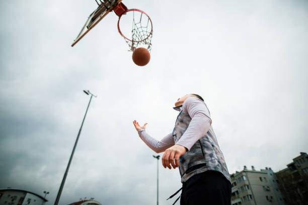istock Portrait of young basketball player 1307745827