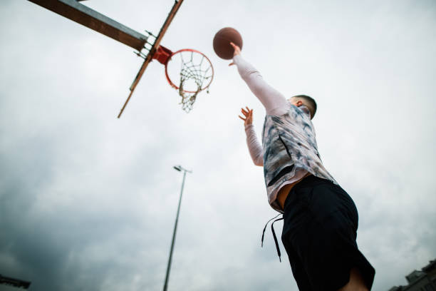 istock Portrait of young basketball player 1307745832