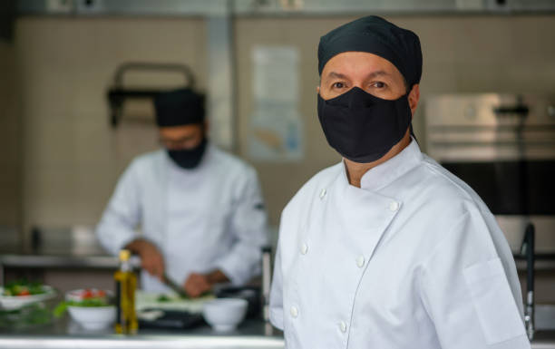 istock Chefs teaching cooking lessons during the pandemic 1307746886