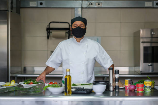 istock Chef teaching a cooking class during the pandemic 1307746902