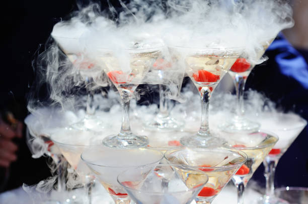 istock Slide from glasses with champagne 1307747566