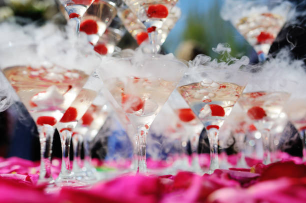 istock Slide from glasses with champagne 1307747575