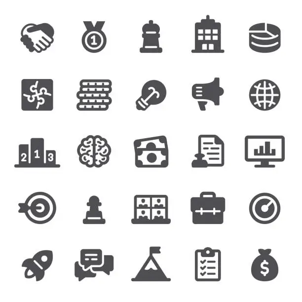 Vector illustration of Business Icons