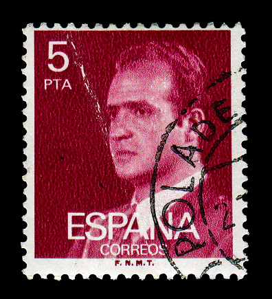 Spain Stamp: Shows Portraits of King Juan Carlos.