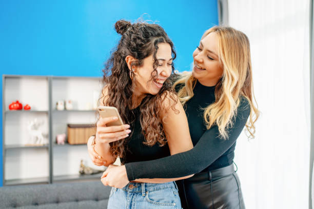 istock Lesbian couple (or friends) enjoying good times together 1307750776