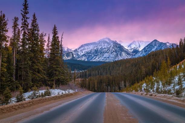 istock Sunrise Sky Over Scenic Mountain Roads 1307753648