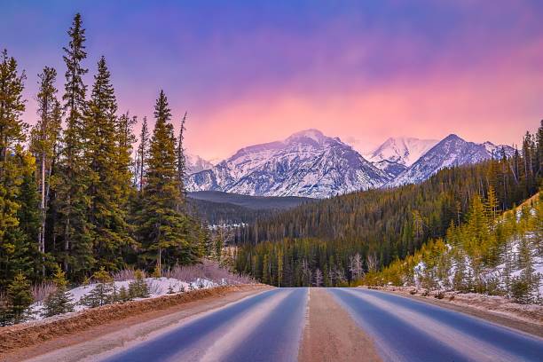 istock Sunrise Sky Over Scenic Mountain Roads 1307753798
