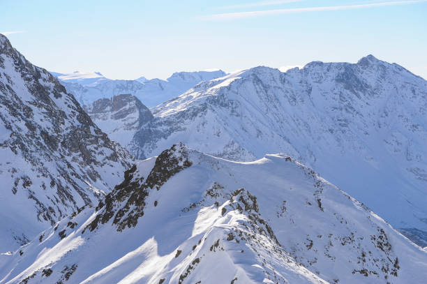 istock French ski resort Alps snow mountains 1307755563