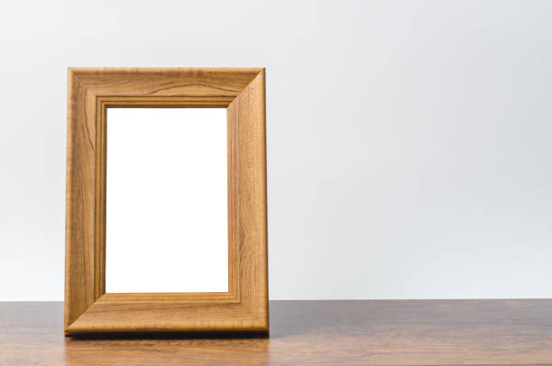 istock Blank wooden photo frame 1307762262