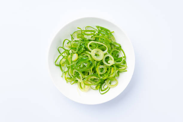 Japanese green onion slices