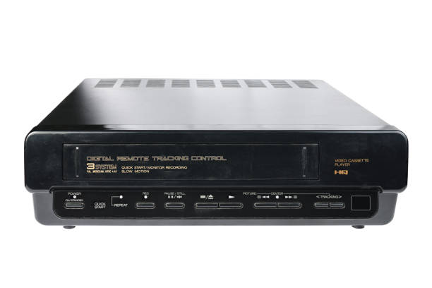 istock Old video recorder 1980s 1990s isolated on white background. 1307763228