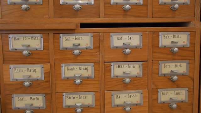 Old Archive Cabinets Closeup