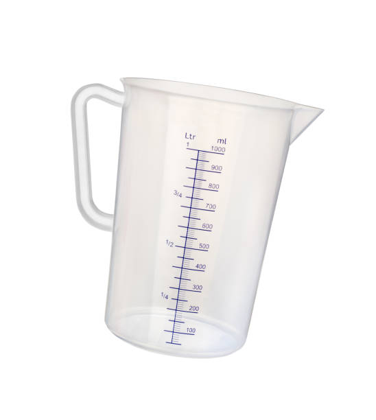 istock Measuring bowl with graduations on a white background 1307765915