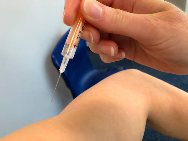 Covid vaccine and injection inoculated
