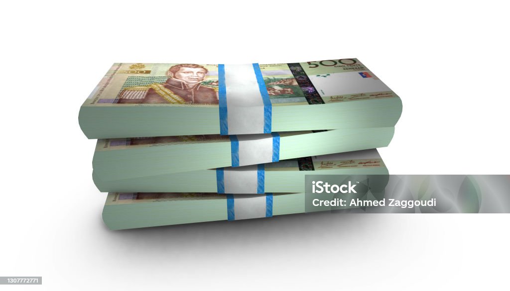 3D Stack Banknote of Haiti 500 Gourdes Money 3D illustration of Haiti 500 Gourdes bills stacks background Abstract Stock Photo