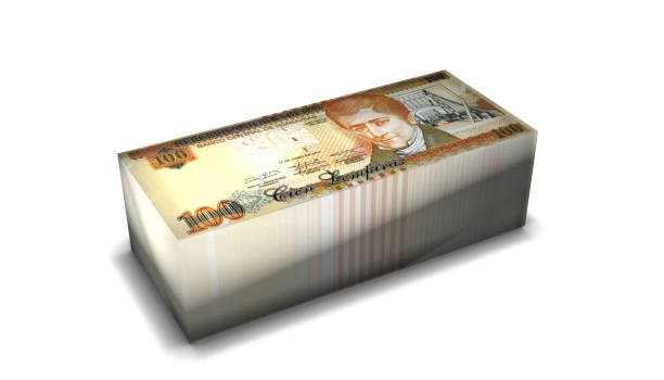 3D Stack Banknote of  Honduras 100 Lempiras Money