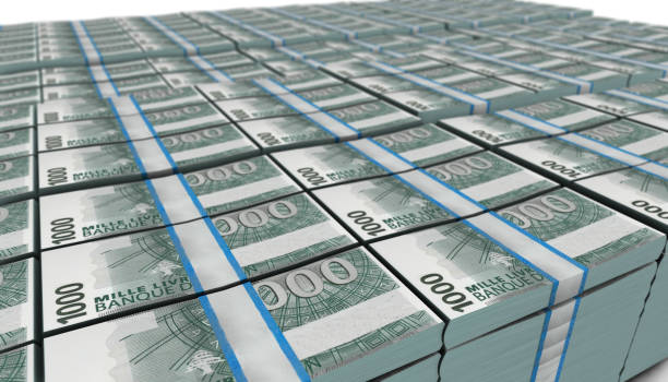 istock 3D Large Stack of Lebanon 1000 Banknote 1307772929