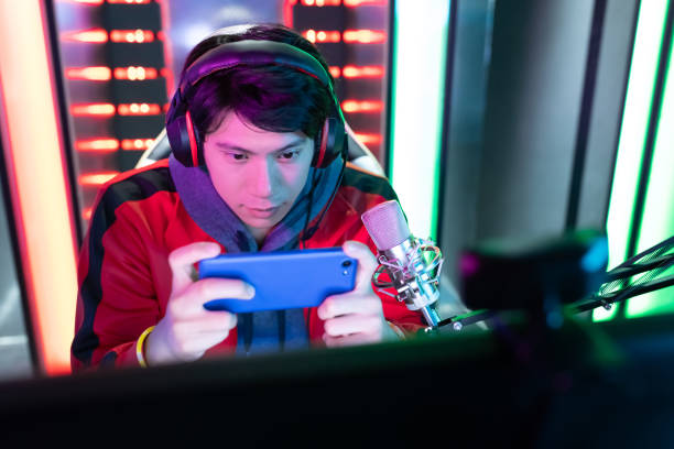 istock cybersport gamer have live stream 1307773029