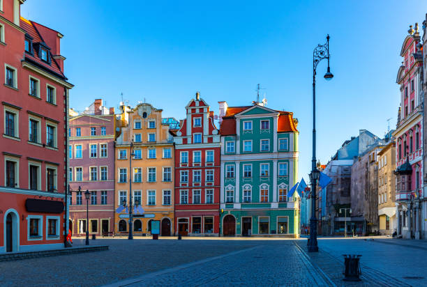 istock Wroclaw Market Square in Poland with old buildings 1307774255
