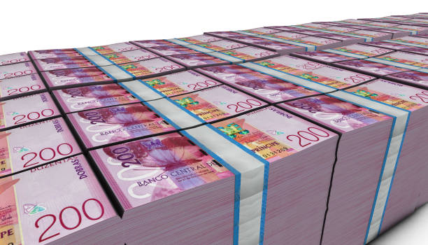 istock 3D Large Stack of Sao Tome and Principe 200 Dobra Banknote 1307774713