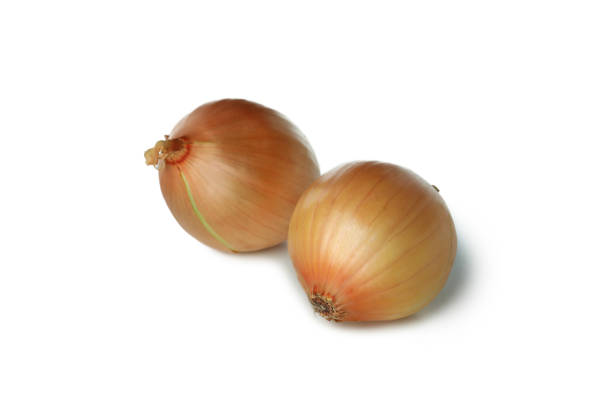 istock Fresh ripe onion isolated on white background 1307777365