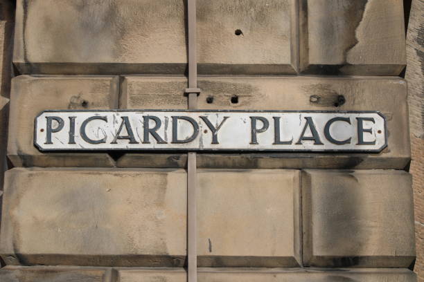 istock Picardy Place Street Name Sign 1307779462