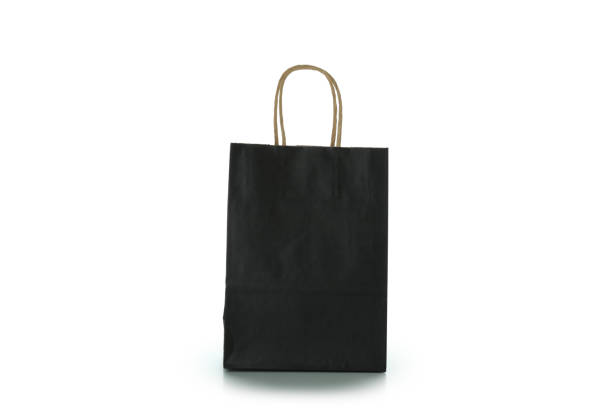 istock Blank paper bag isolated on white background 1307781938