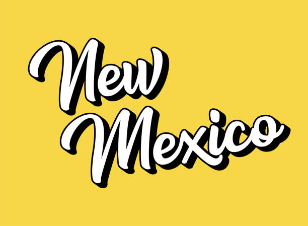 istock Hand sketched NEW MEXICO text. 3D vintage, retro lettering for poster, sticker, flyer, header, card, clothing, wear 1307787738