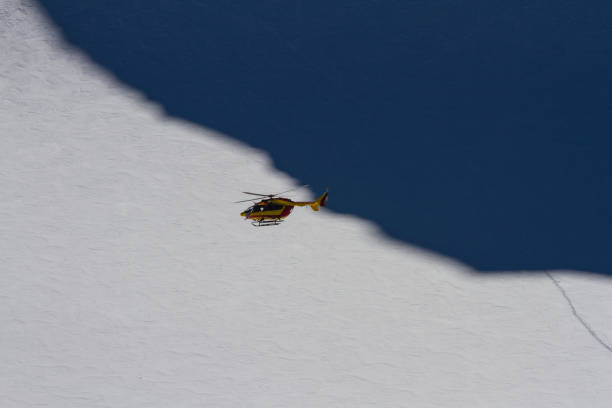 istock Mountain rescue helicopter 1307791612