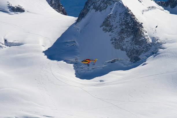 istock Mountain rescue helicopter 1307791661