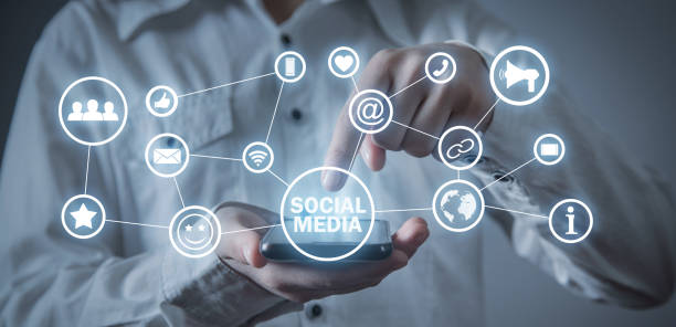 istock Social media concept. Business. Internet. Technology 1307796946